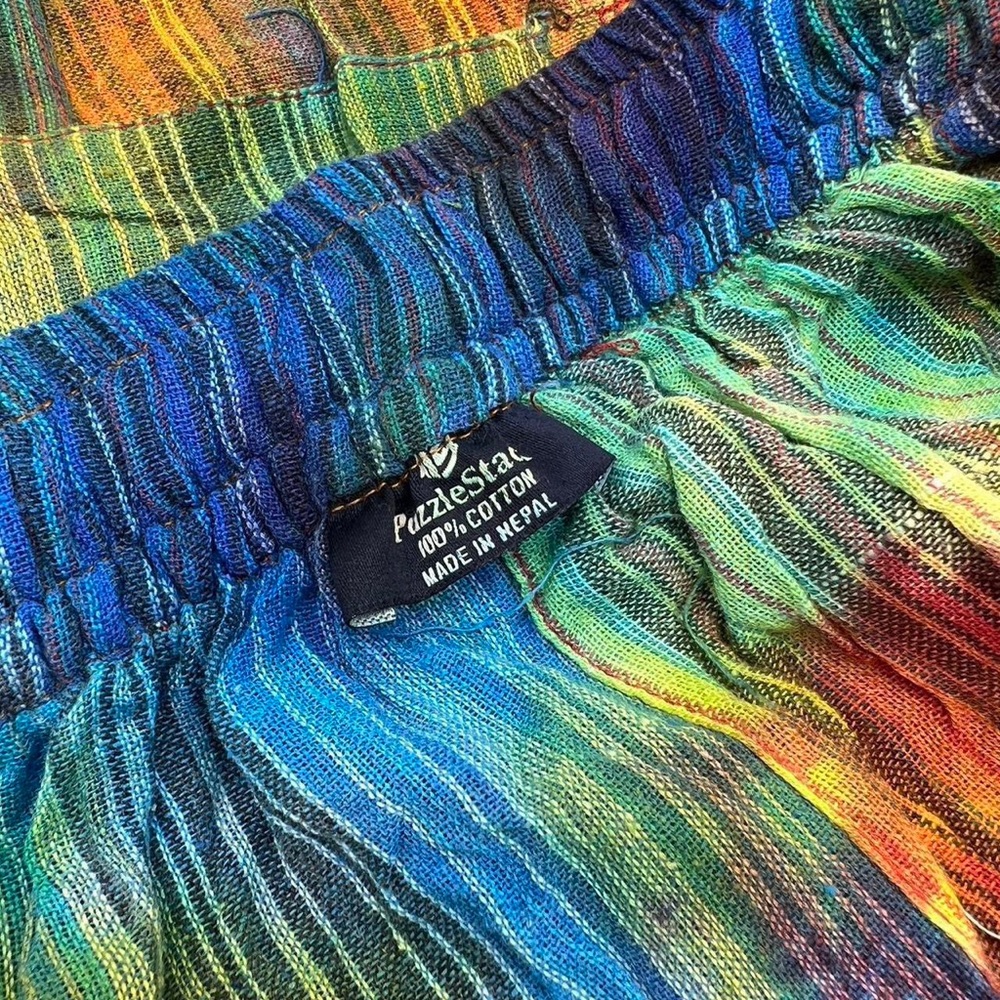 Handmade Tie Dye Boho Hippie Patchwork Long Skirt - Picture 8 of 9